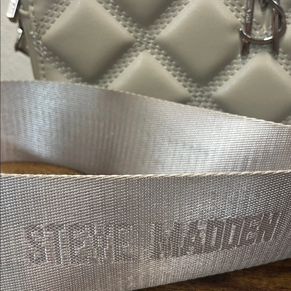 Steve Madden Wallie Taupe Leather Crossbody Bag